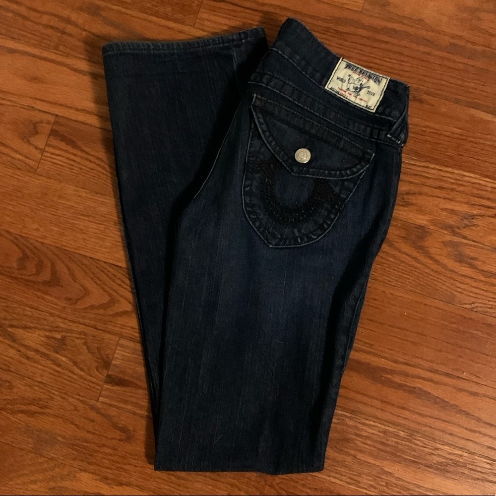 True Religion Dark Wash Bootcut Jeans